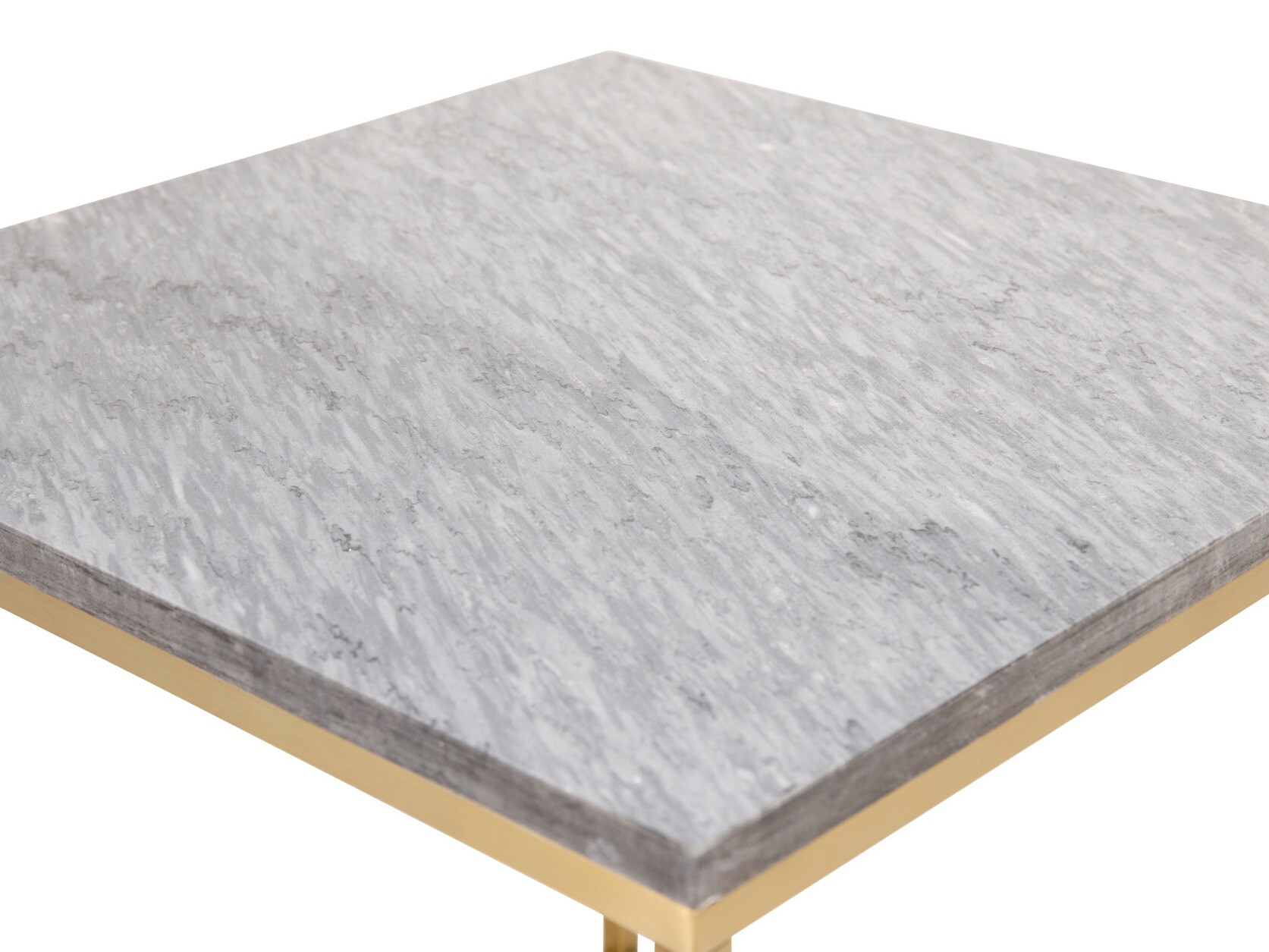 Žurnalinis staliukas Dallas 178 (Juodas marmuras + Žalvaris)