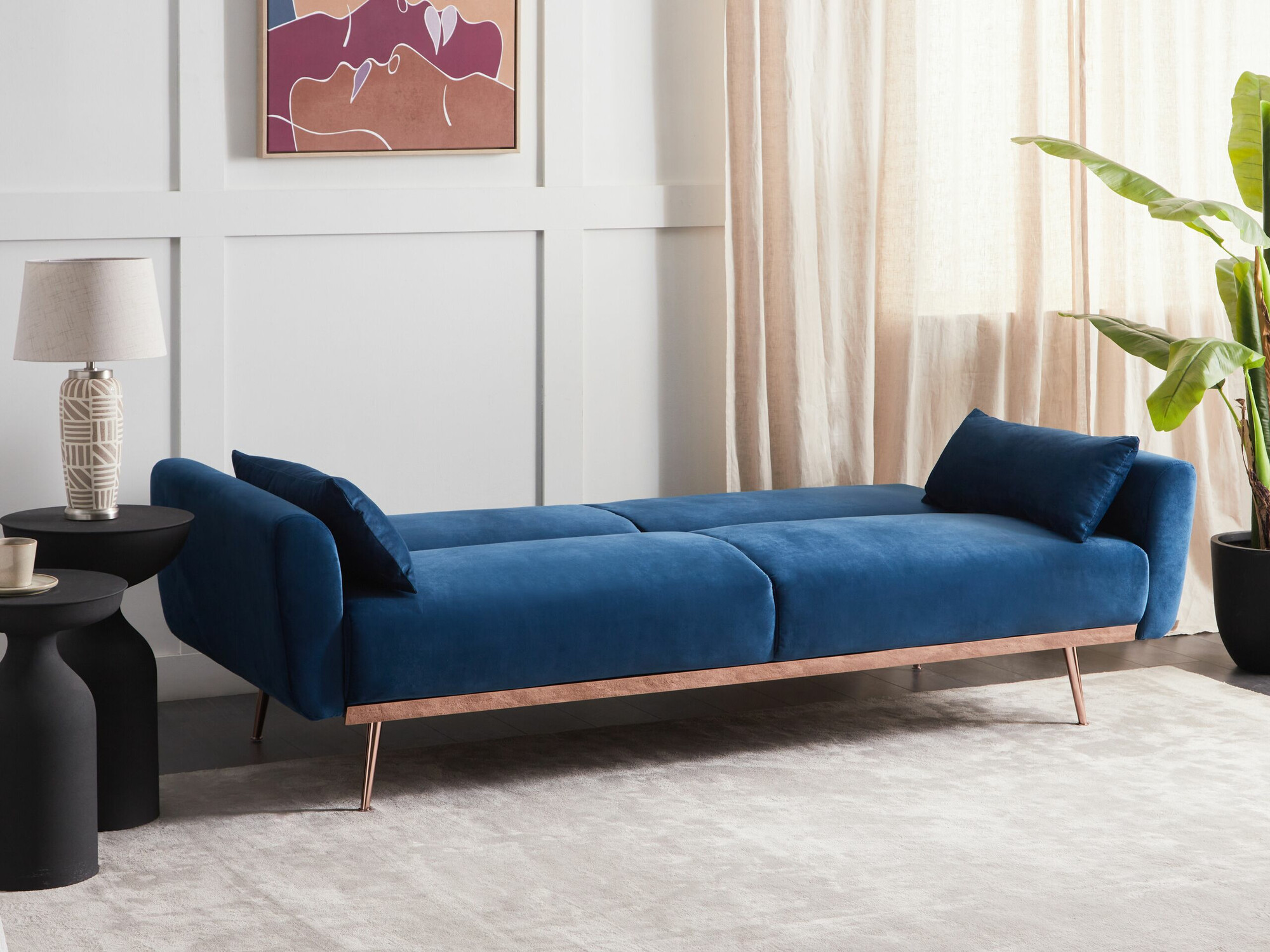 Sofa lova Berwyn 750 (Mėlyna)