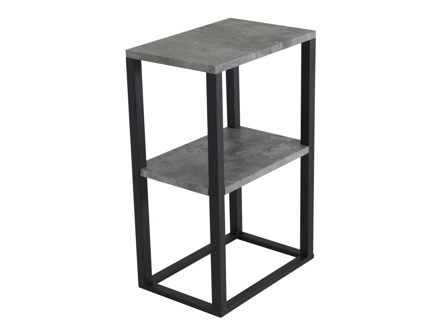 Šoninis staliukas Dallas 260 (Betonas + Juoda)