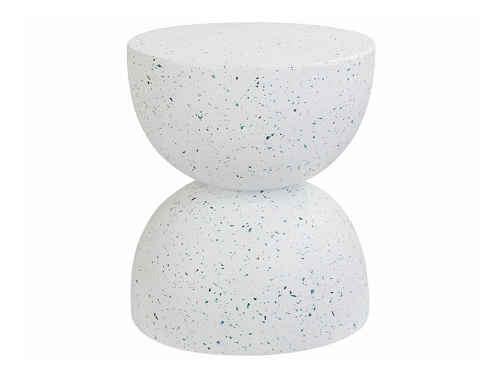 Šoninis staliukas Berwyn 2143 (Balta + Terazzo)