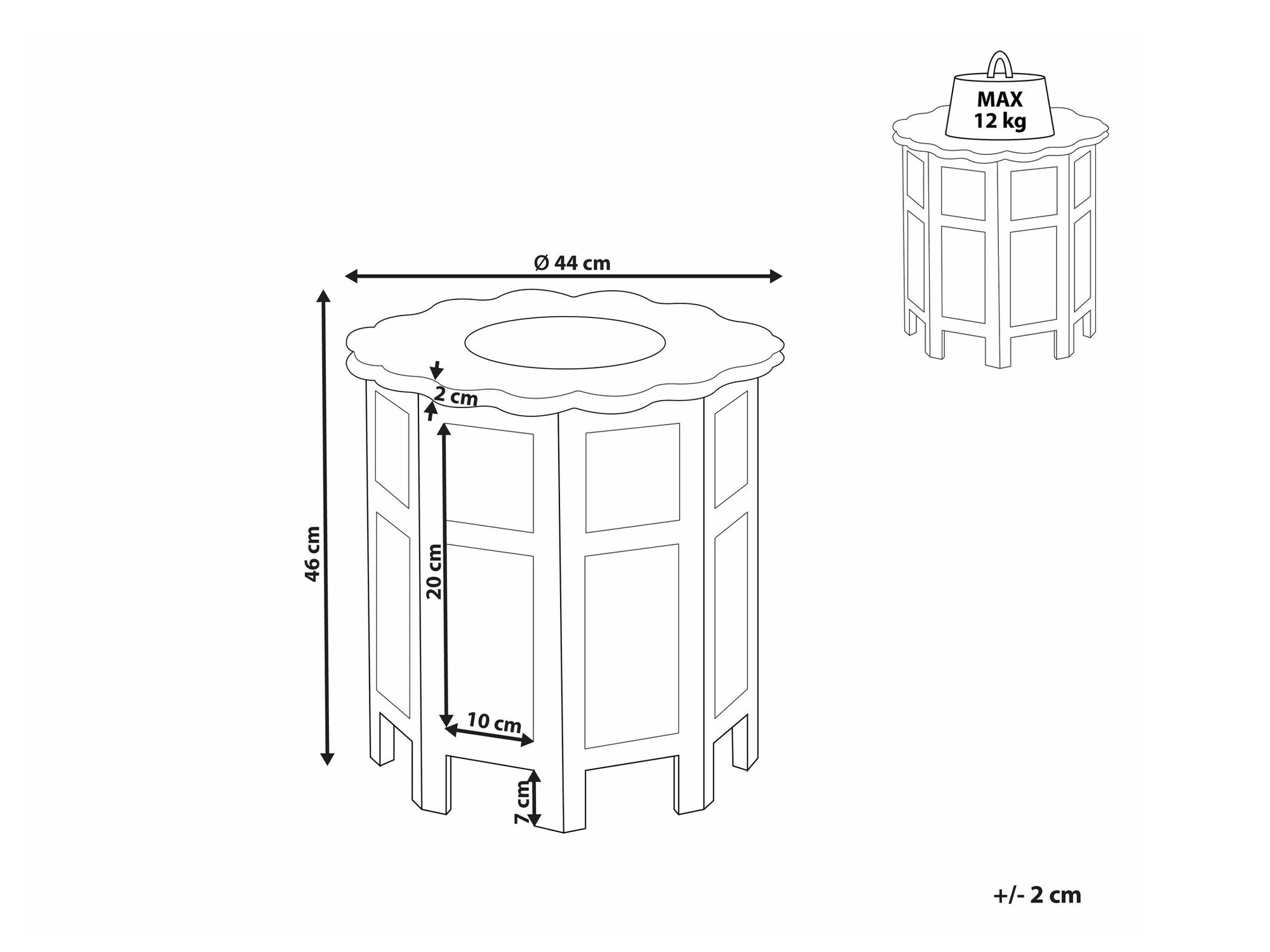 Šoninis staliukas Berwyn 2149