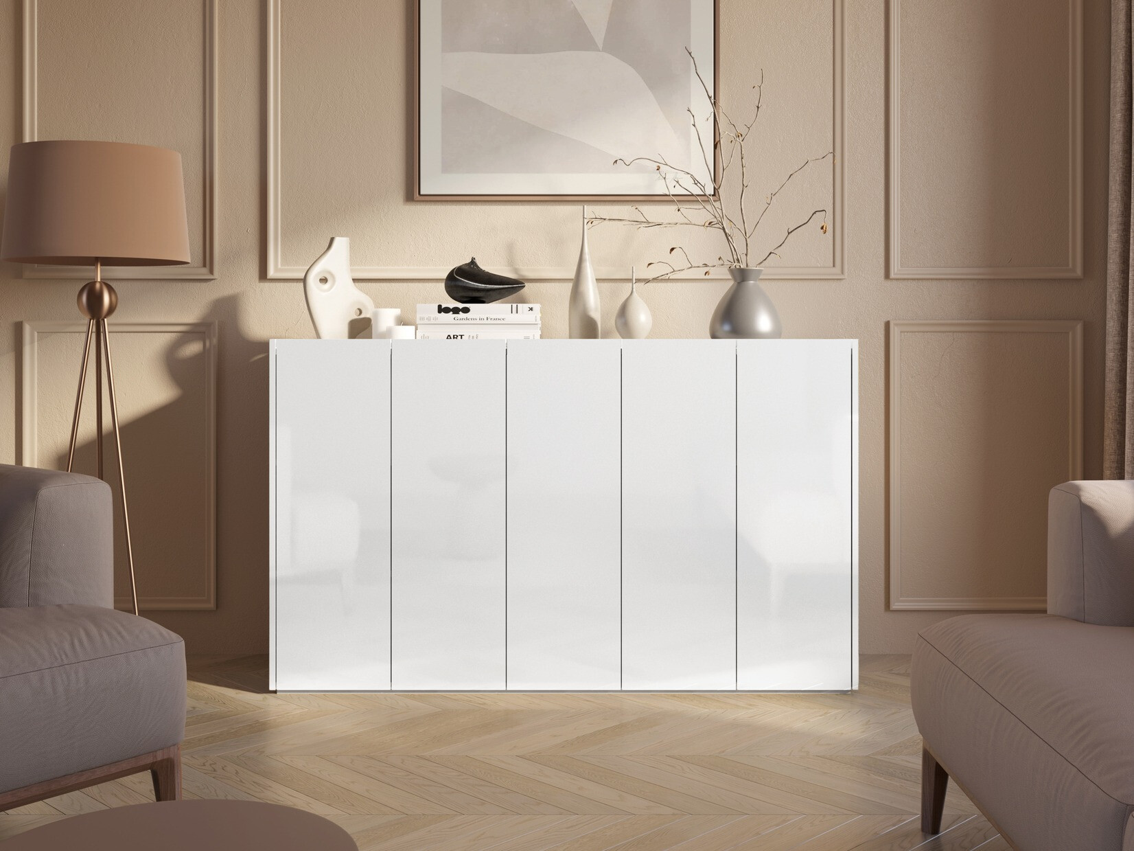 Spintelė Fresno 147 (Blizgi balta)