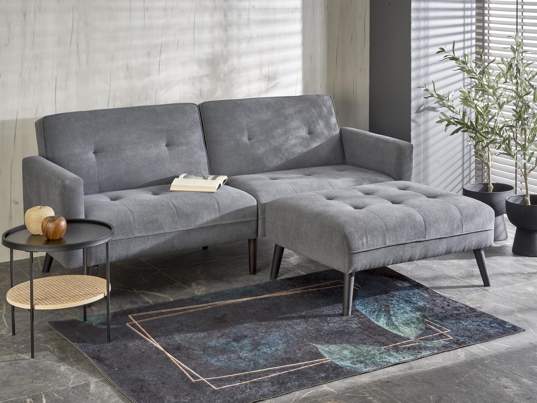 Minkštų baldų komplektas Houston 1732 (Pilka)