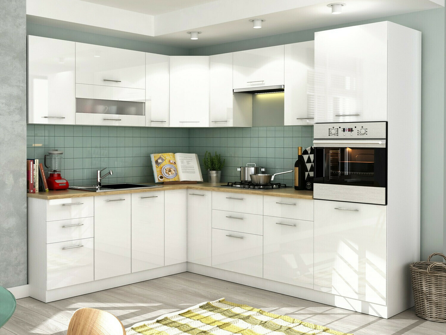 Modulinė pakabinama spintelė Tiffa White 128