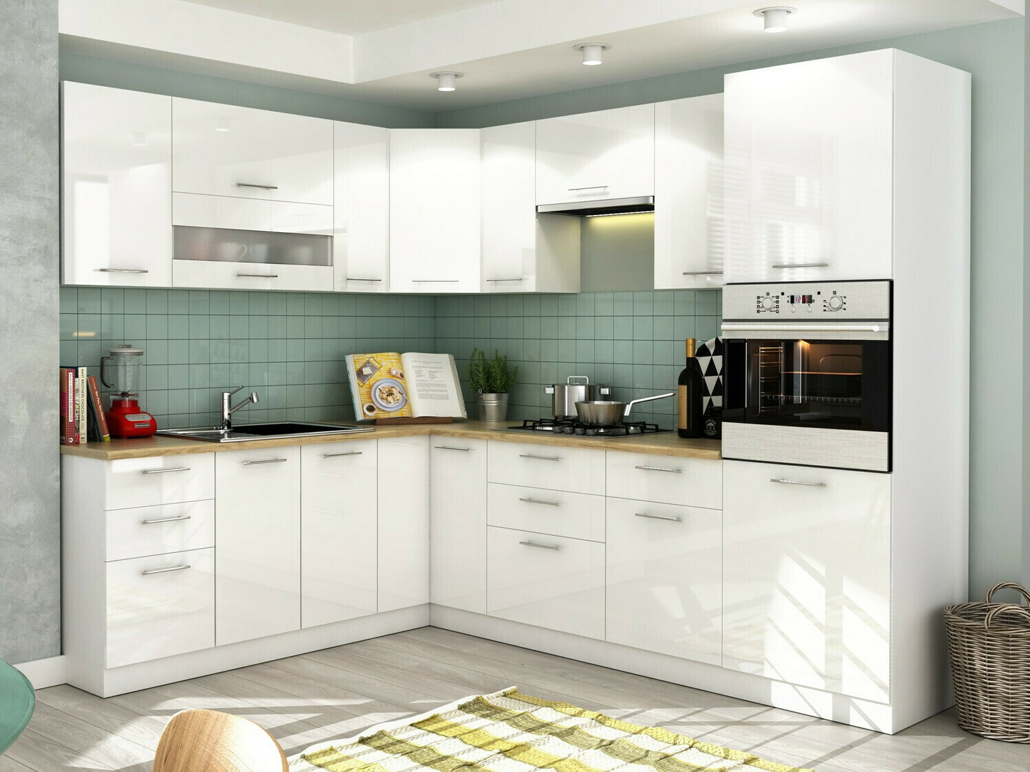 Modulinė pakabinama spintelė Tiffa White 129