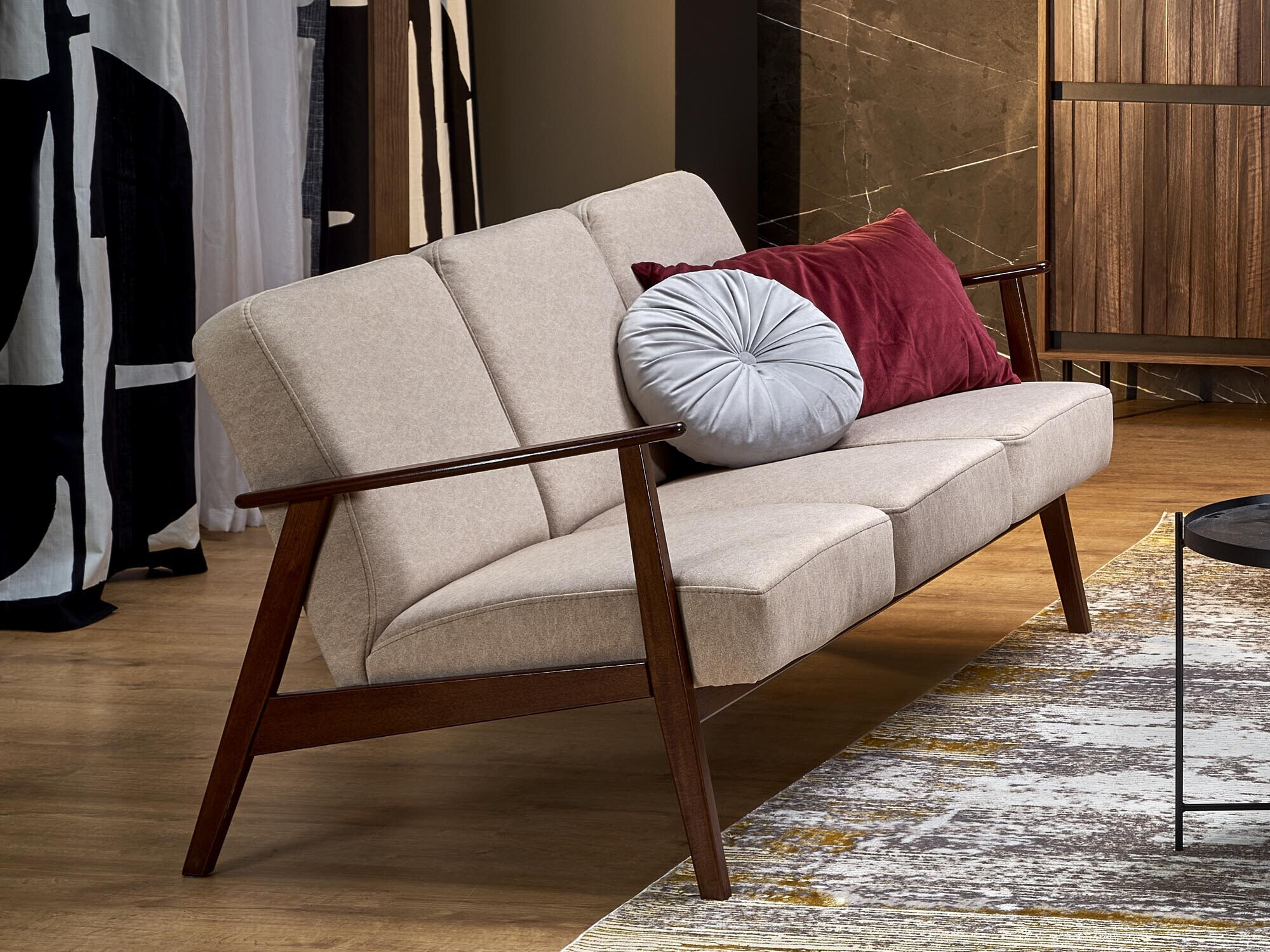 Sofa Houston 2117 (Smėlinė + Graikinis riešutas)