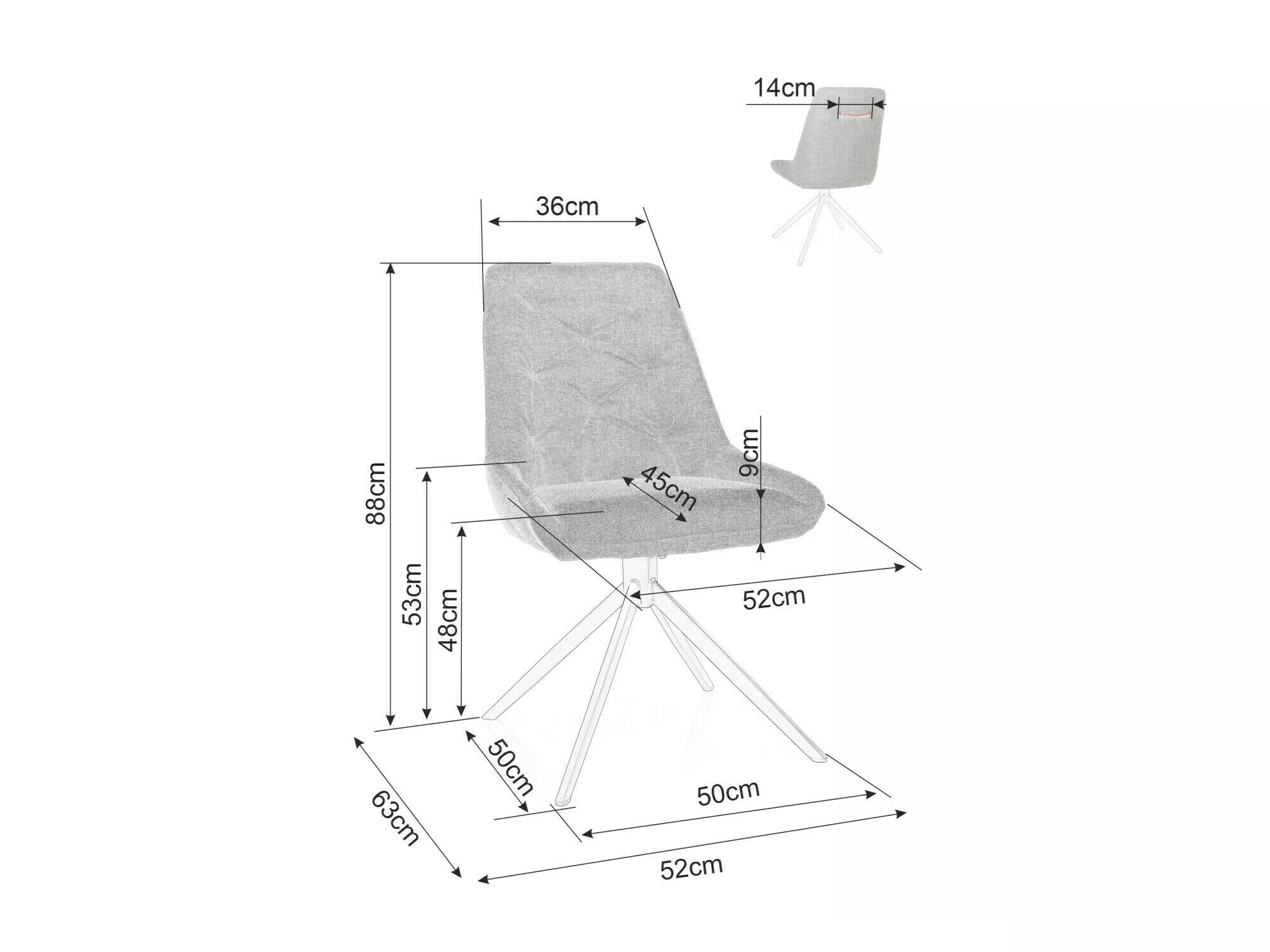 Kėdė Detroit 420 (Violetinė)
