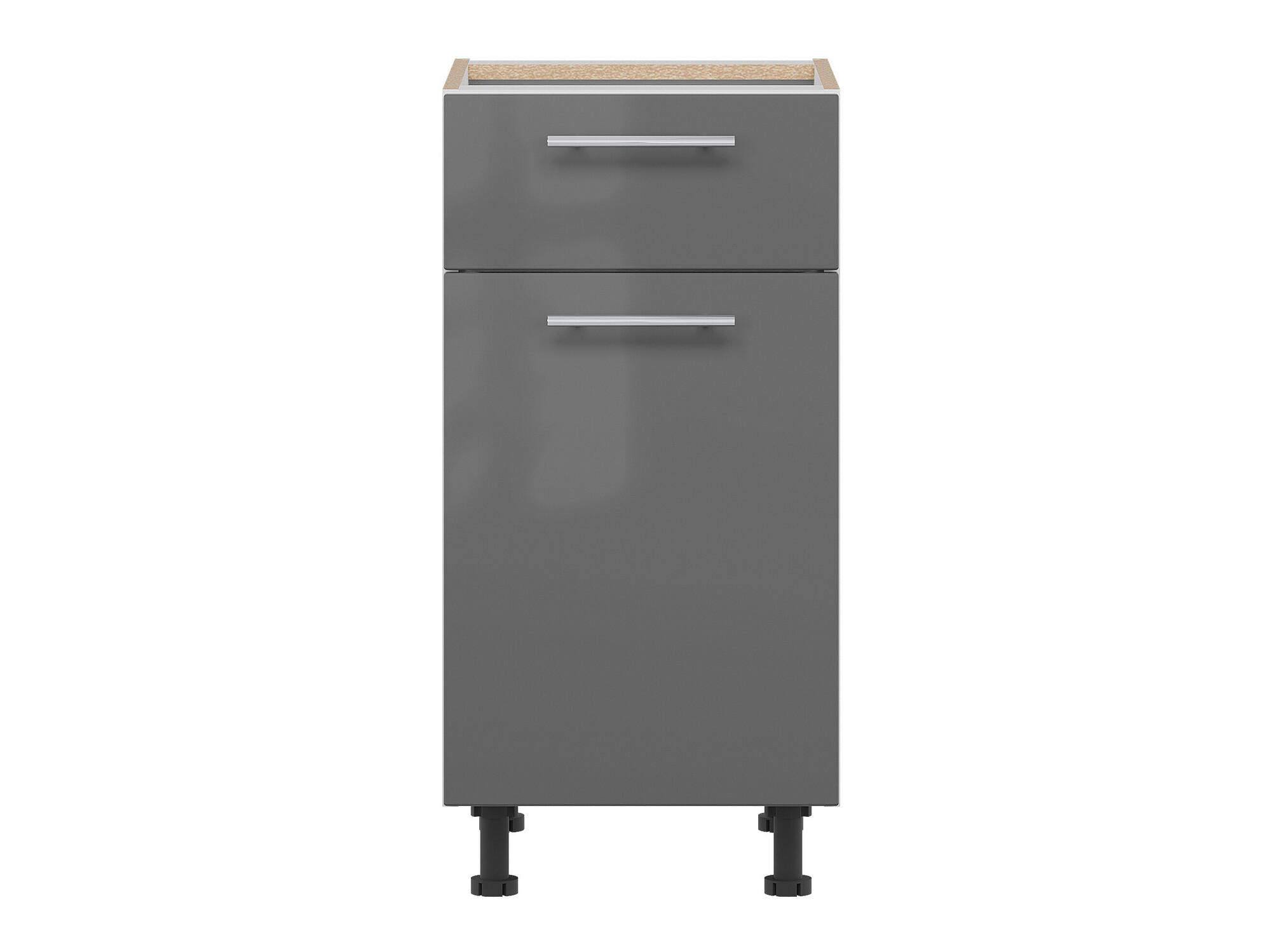 Modulinė spintelė su stalčiumi ir durelėmis Tiffa Grey 138