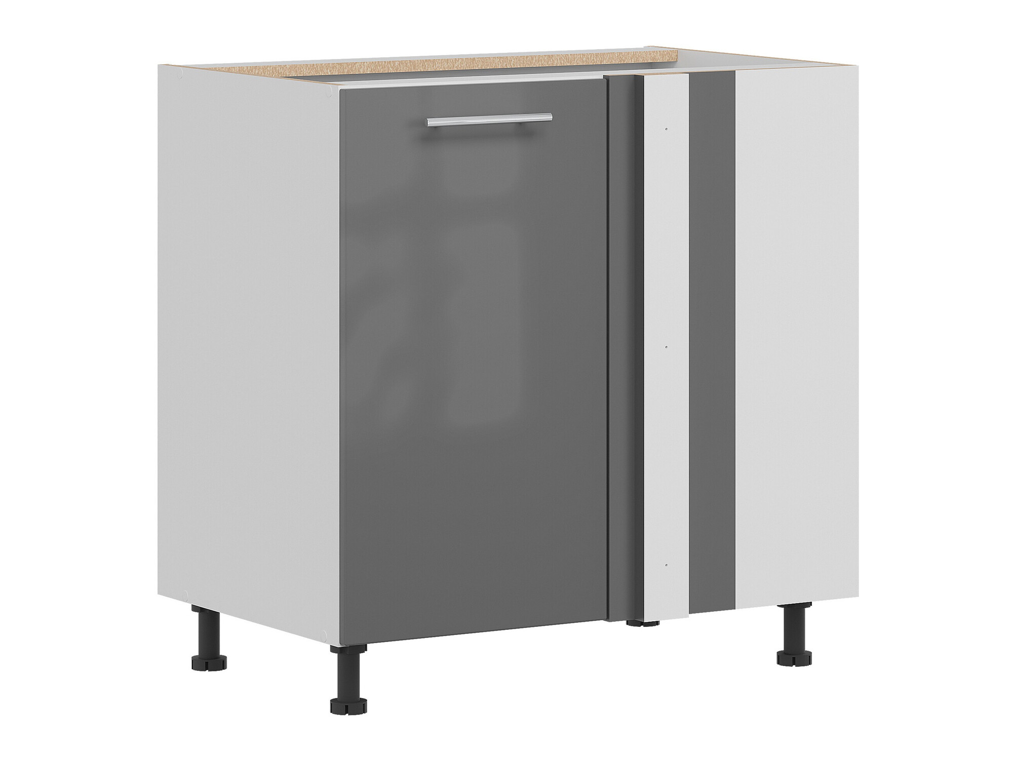 Modulinė kampinė spintelė Tiffa Grey 144