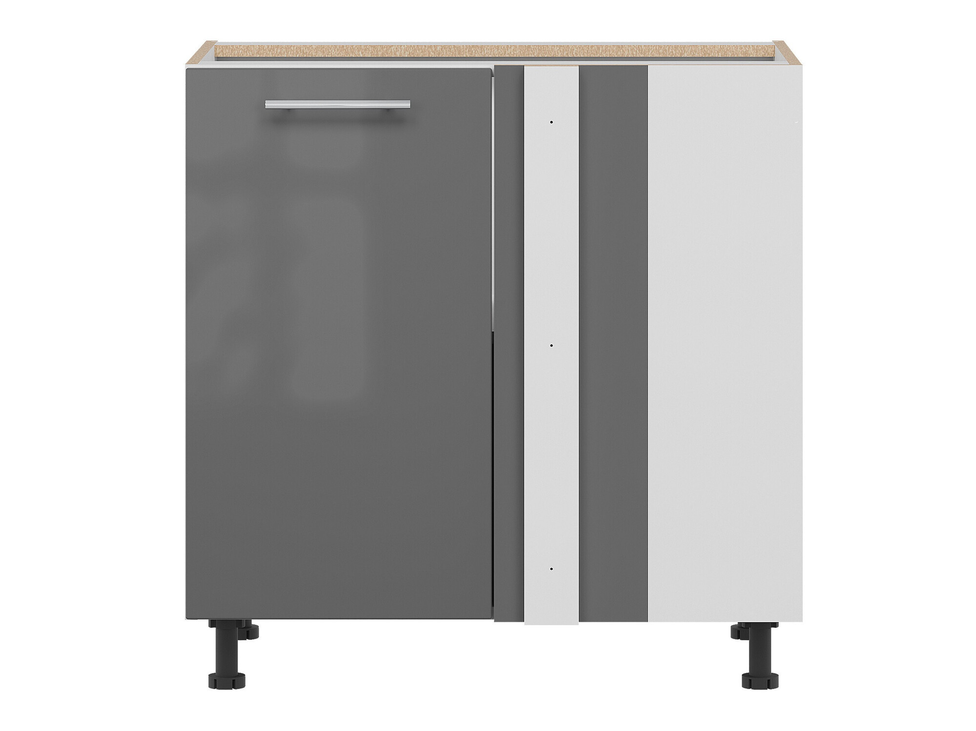 Modulinė kampinė spintelė Tiffa Grey 144