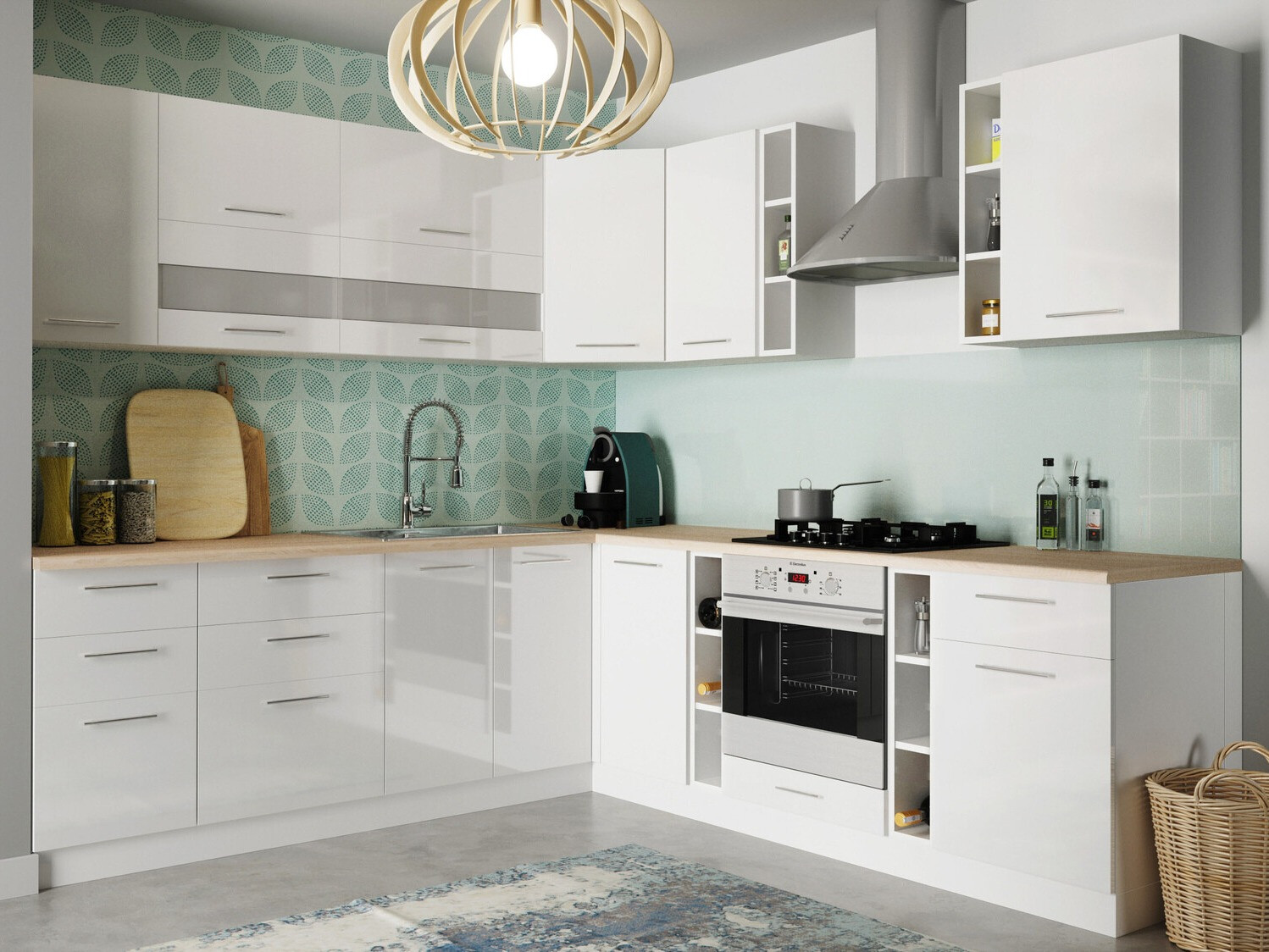 Modulinė spintelė su stalčiais Tiffa White 145