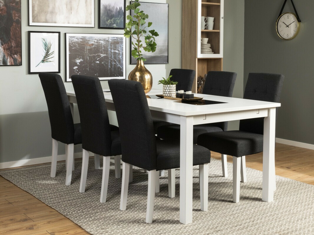 Valgomojo komplektas Scandinavian Choice 642 (Pilka + Balta)