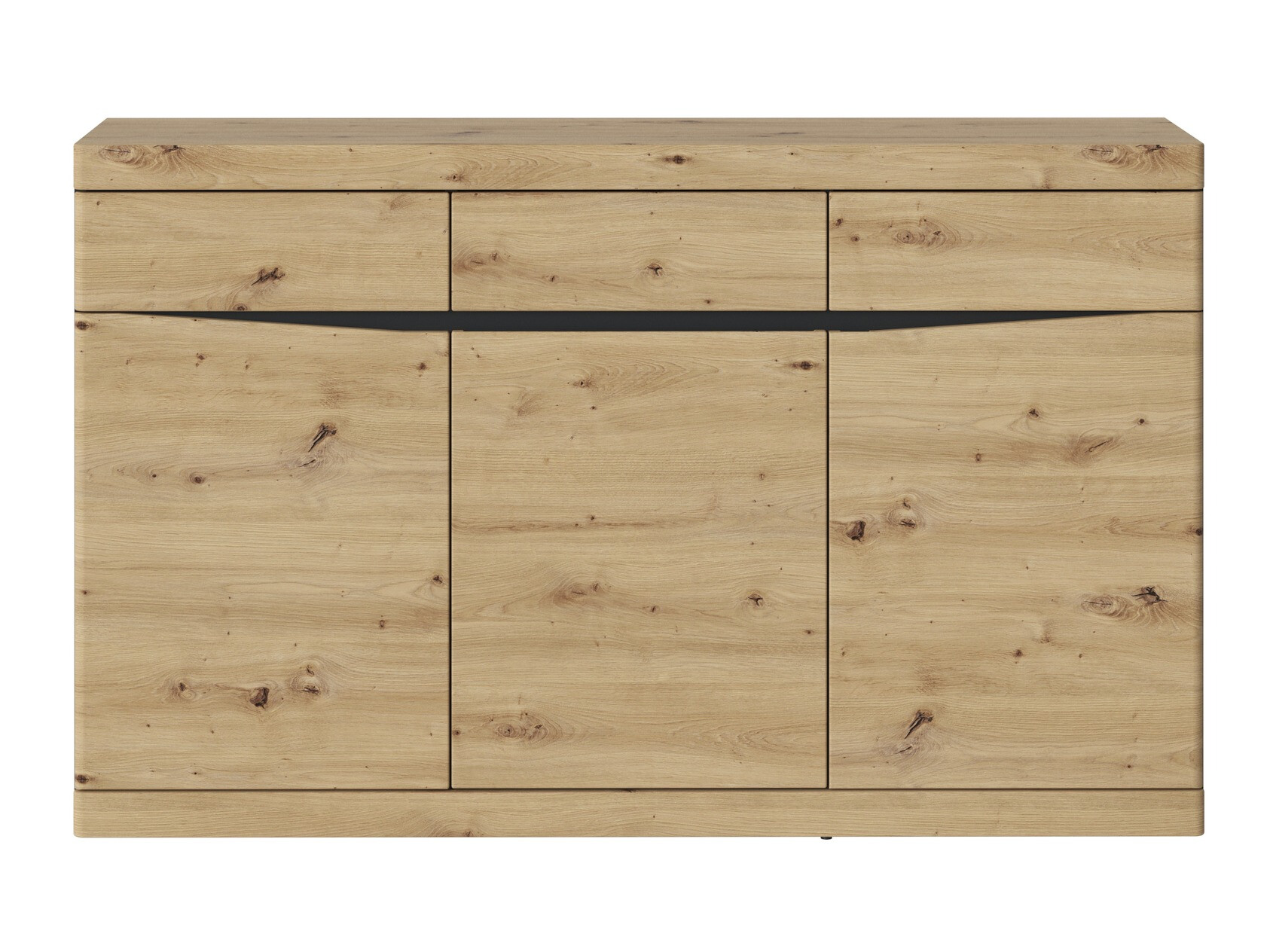 Komoda Venlori 123 (Antracitas + Artisan ąžuolas)