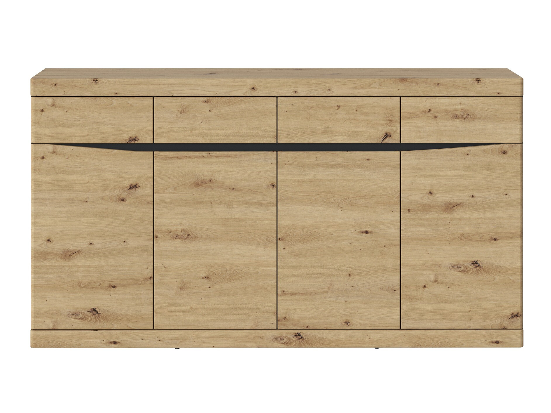 Komoda Venlori 124 (Antracitas + Artisan ąžuolas)