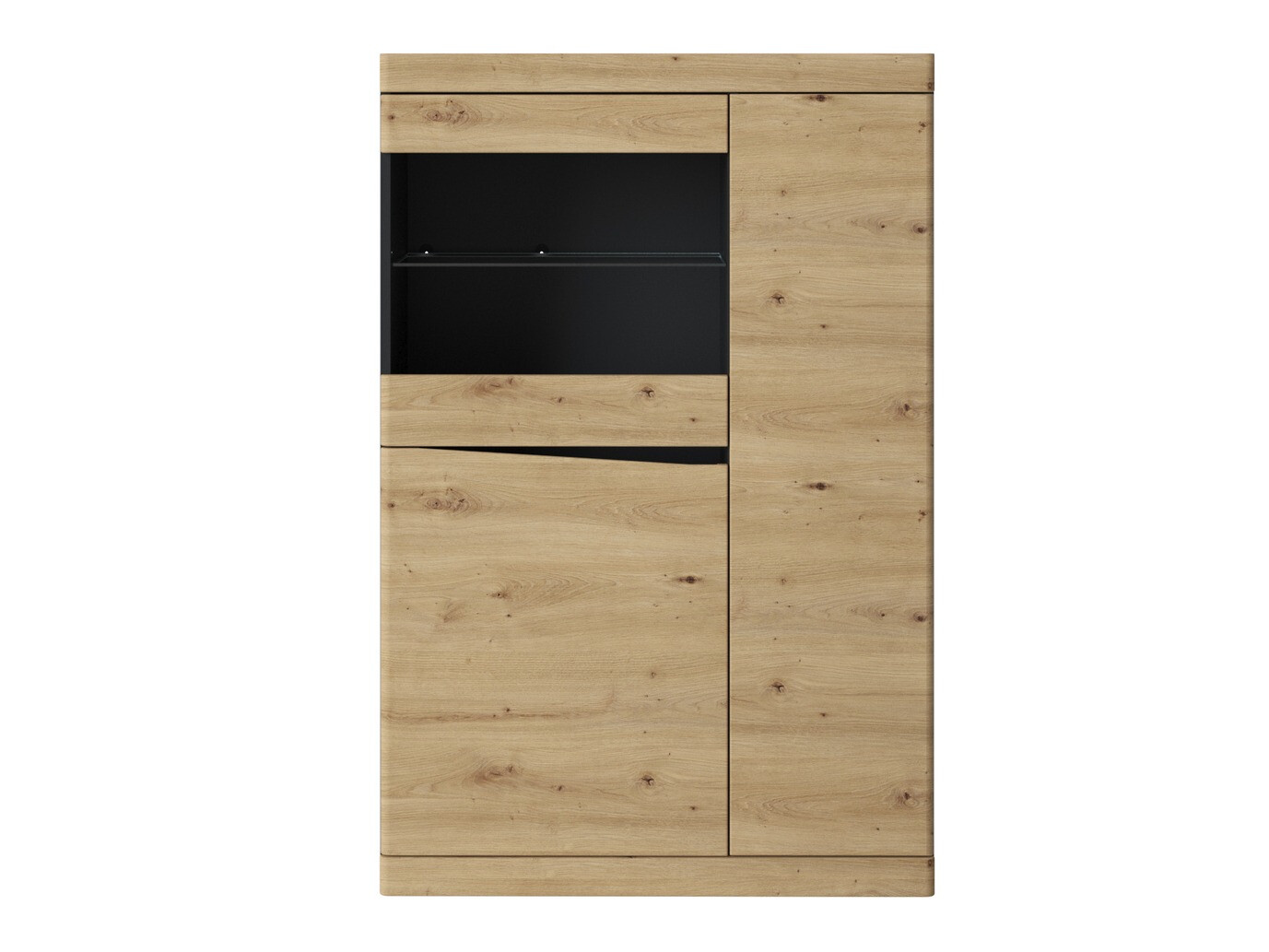 Lentyna Venlori 129 (Antracitas + Artisan ąžuolas)