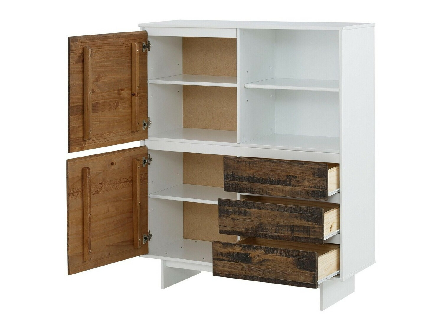 Komoda Denton 213 (Balta + Ruda)