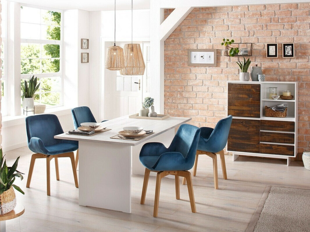 Komoda Denton 213 (Balta + Ruda)