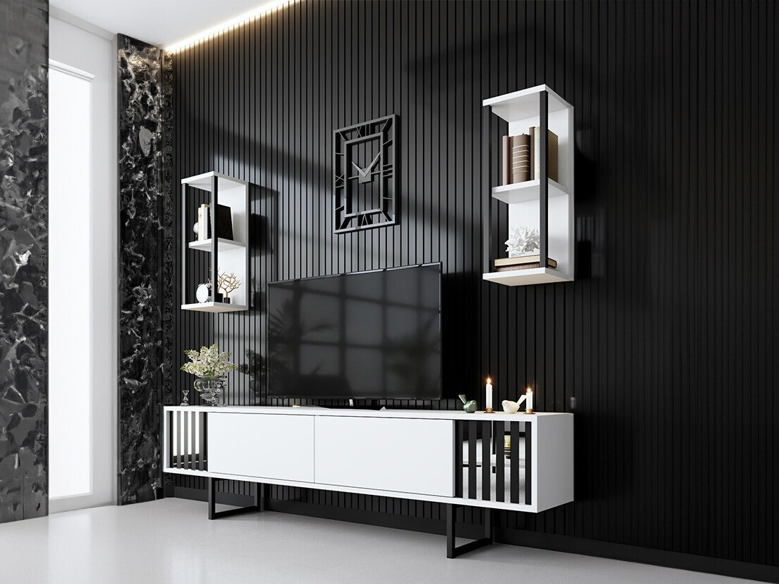 Svetainės komplektas Kailua 2395 (Balta)