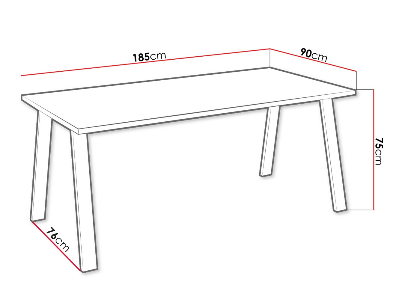Stalas Tucson 143 (Lancelot ąžuolas)