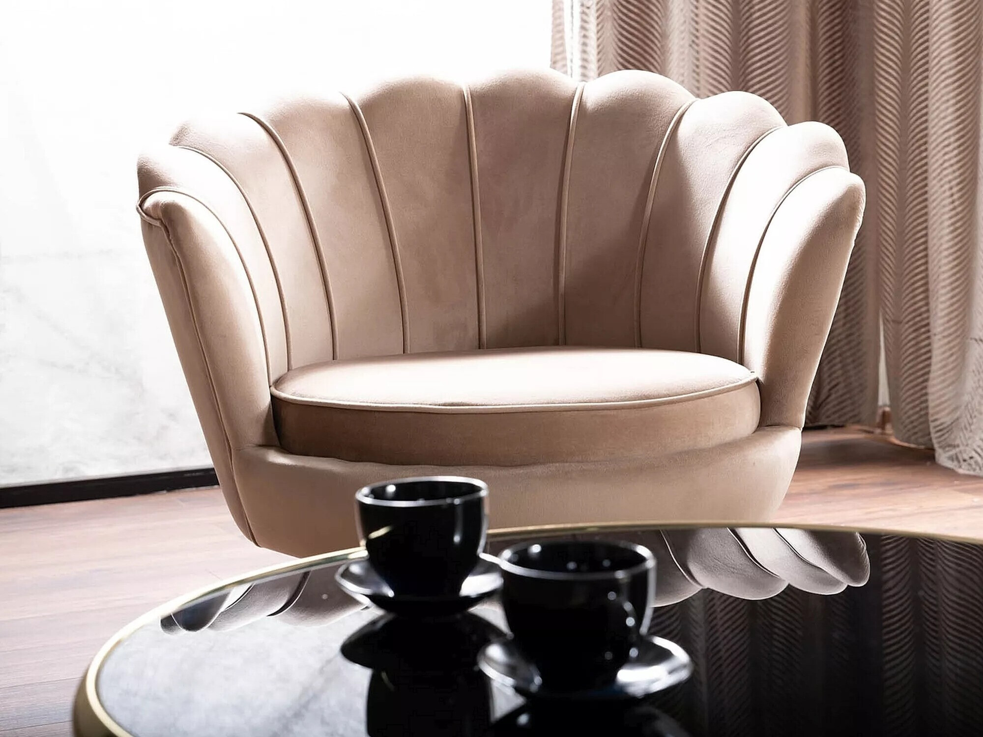 Fotelis Detroit 483 (Smėlinė)
