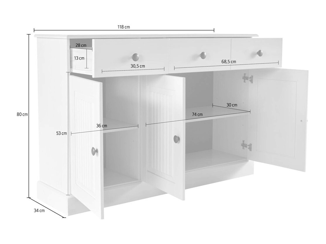 Komoda Caltola 101 (Pušis)