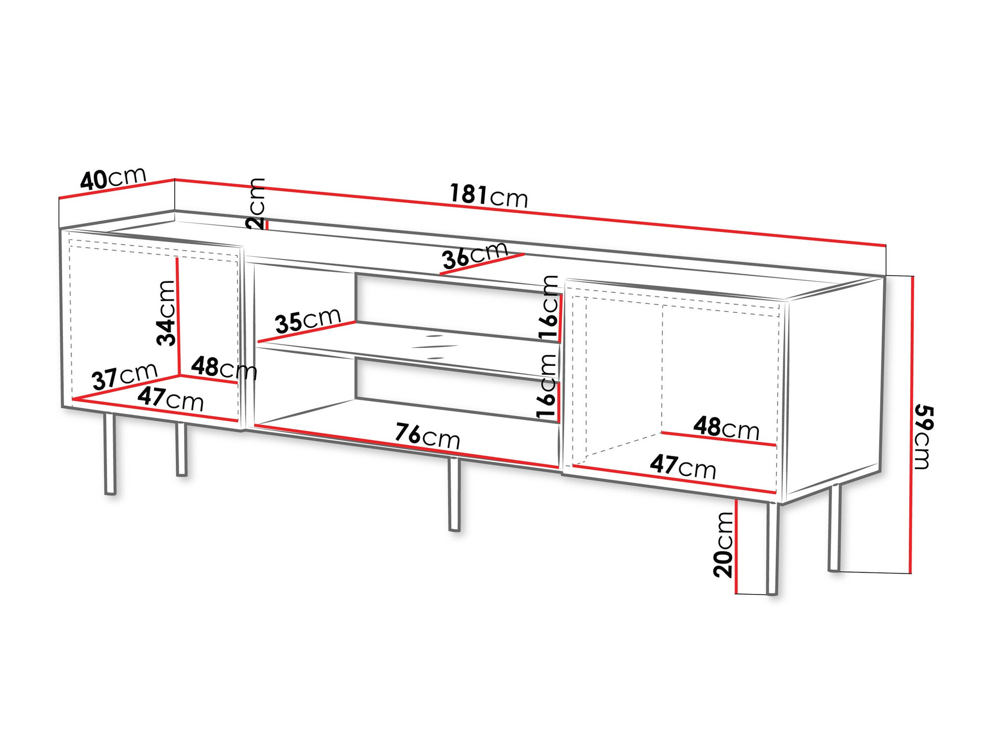 TV staliukas Sillen II (Kašmyras)