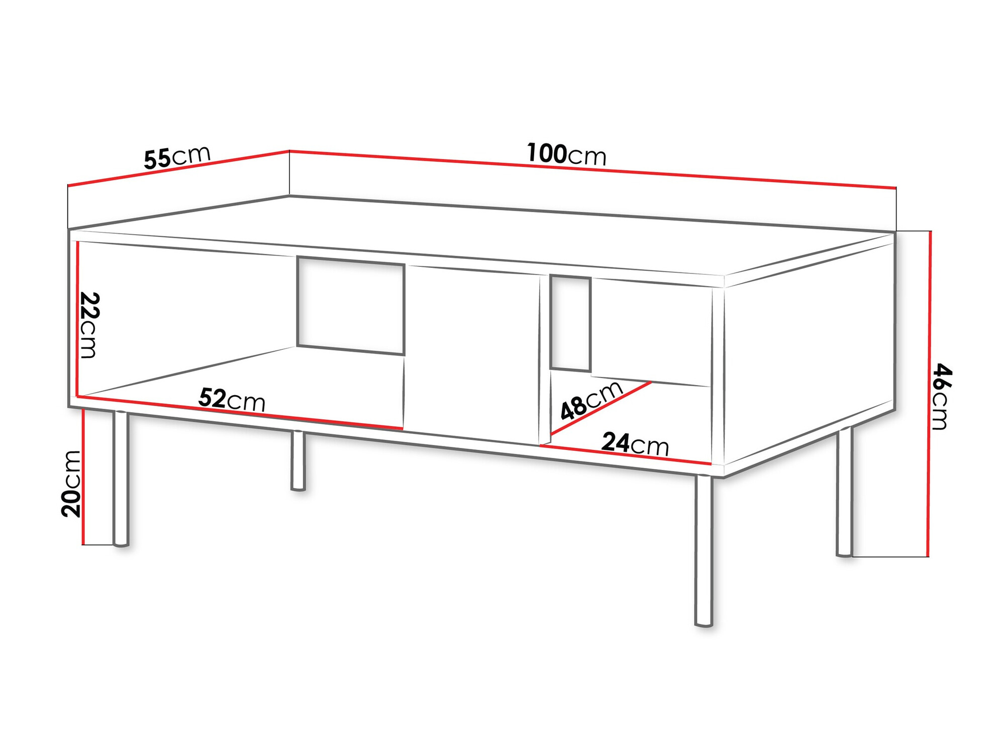 Žurnalinis staliukas Melala 102