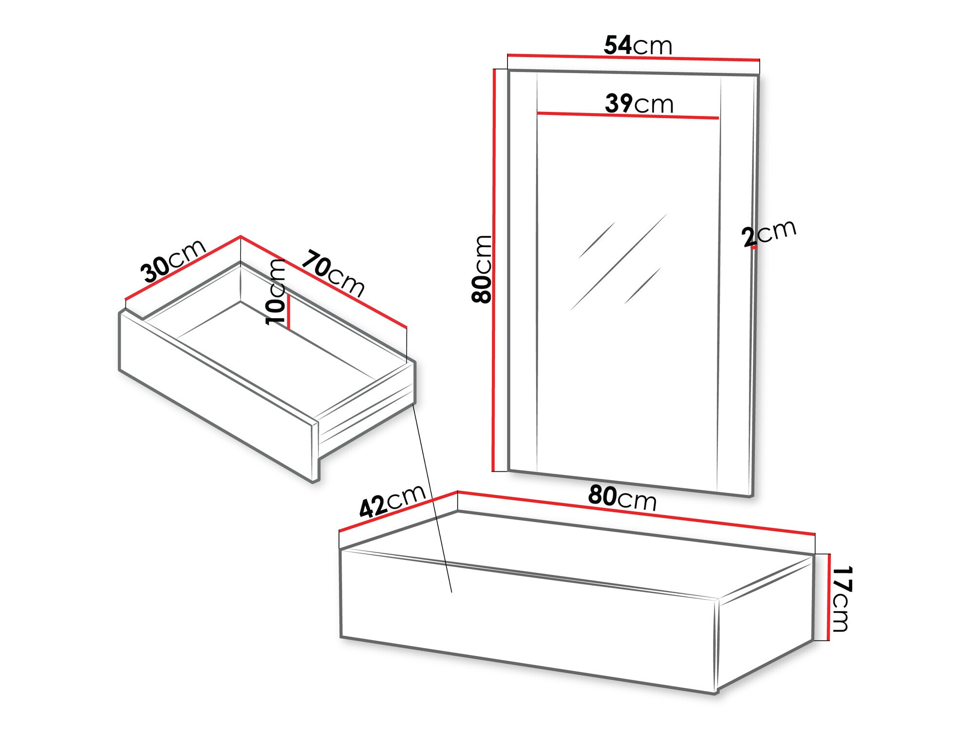 Makiažo staliukas Fama