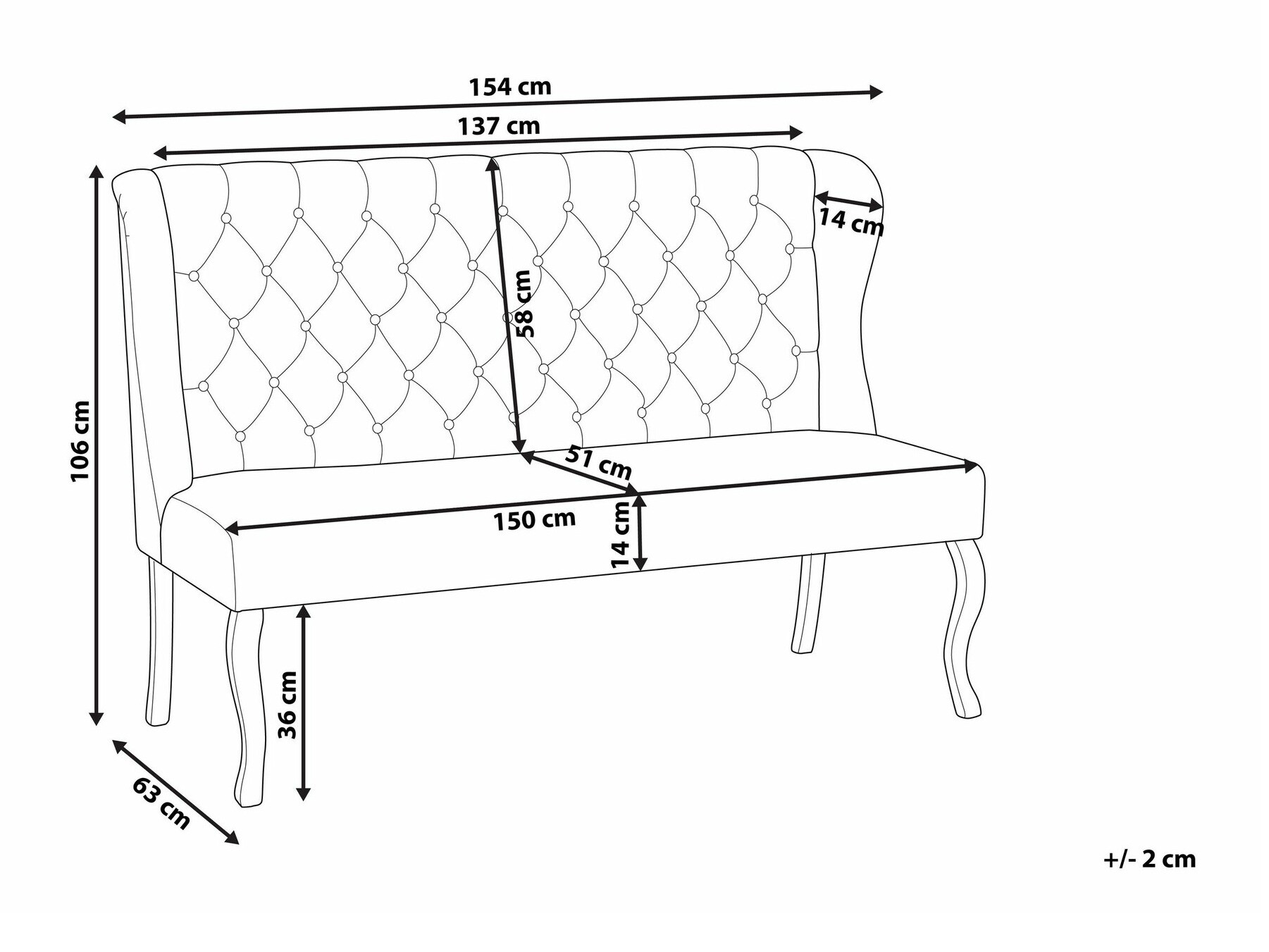 Sofa Berwyn 1817 (Juoda)