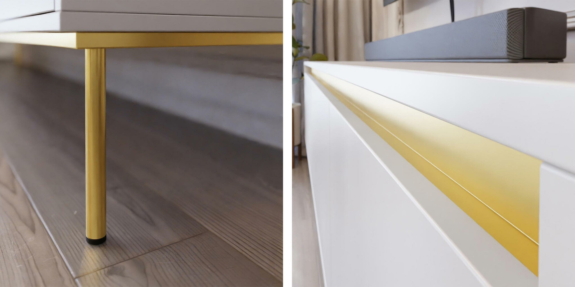 TV staliukas Comfivo Betula (Balta)