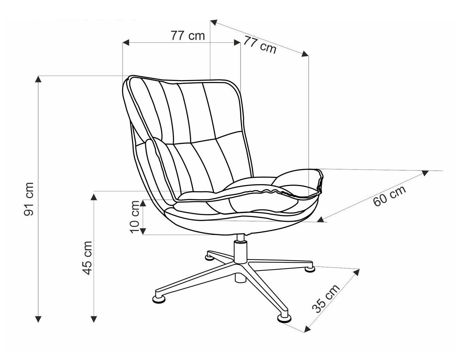 Fotelis Houston 1759
