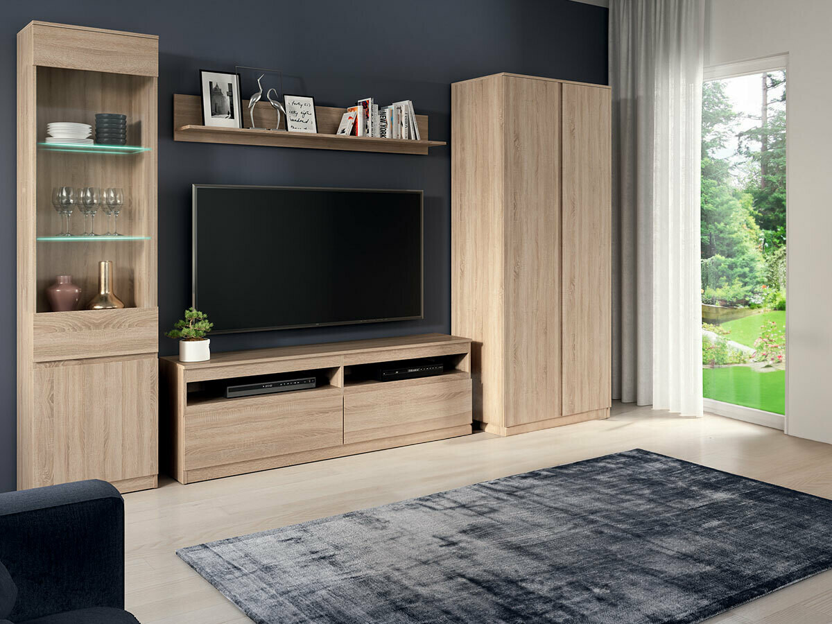 Pakabinama lentyna Catelbi 111 (Sonomos ąžuolas)