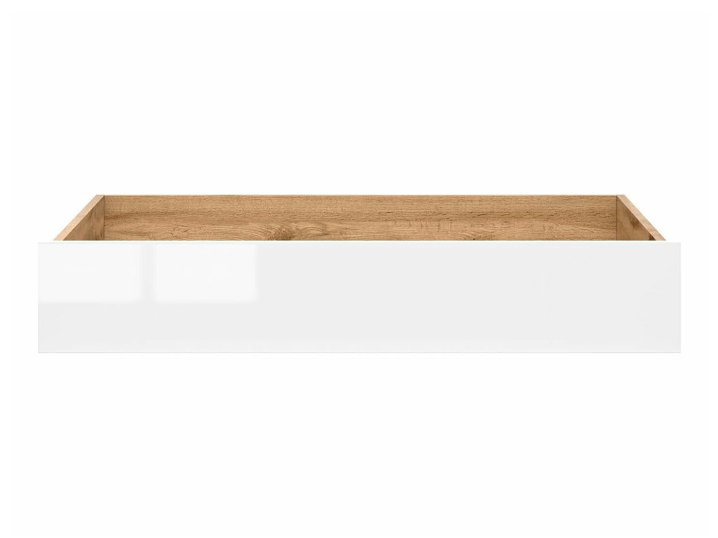 Patalynės dėžė Tivetra 122 (Votan ąžuolas + Blizgi balta)