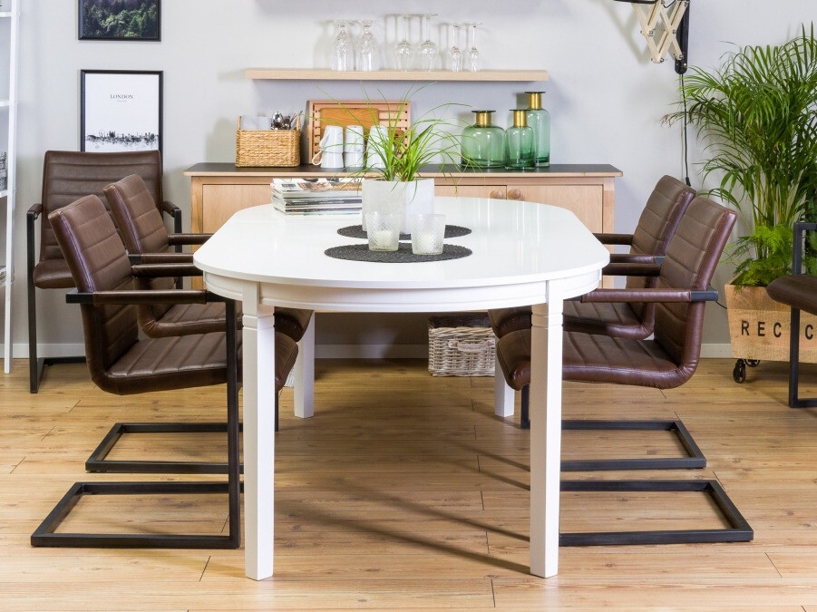 Valgomojo komplektas Scandinavian Choice 545 (Ruda + Juoda)