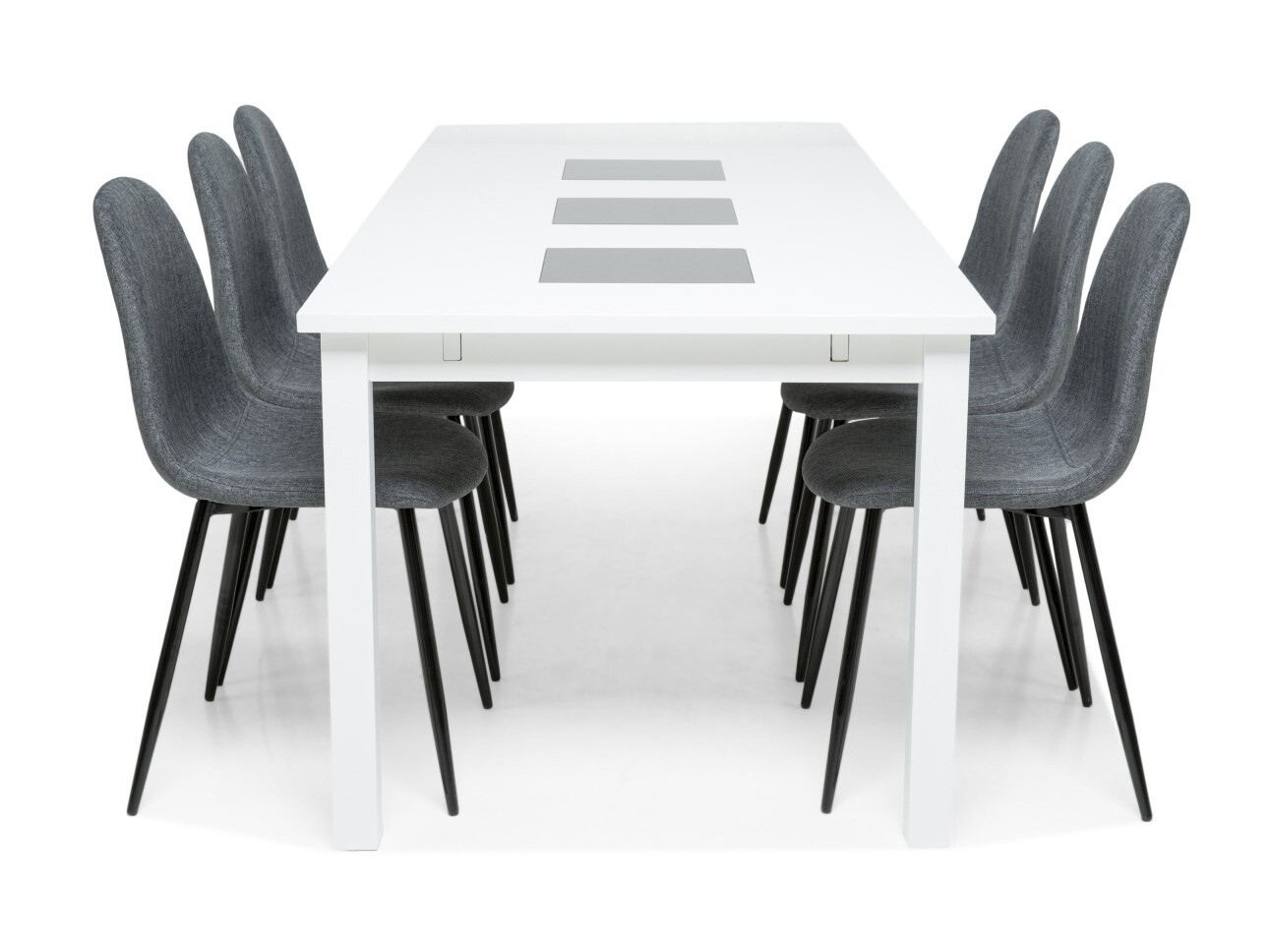 Valgomojo komplektas Scandinavian Choice 595 (Pilka + Juoda)