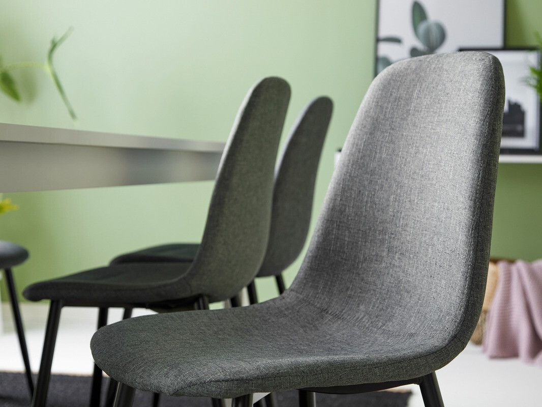 Valgomojo komplektas Scandinavian Choice 595 (Pilka + Juoda)