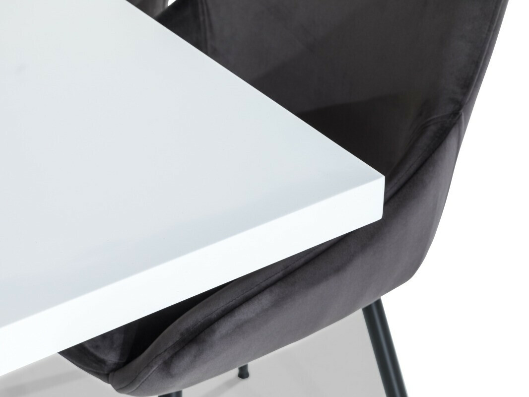 Valgomojo komplektas Scandinavian Choice 726 (Pilka + Juoda)