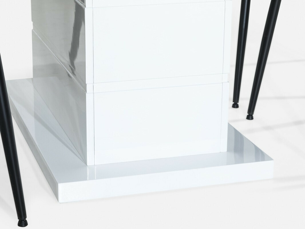 Valgomojo komplektas Scandinavian Choice 726 (Pilka + Juoda)