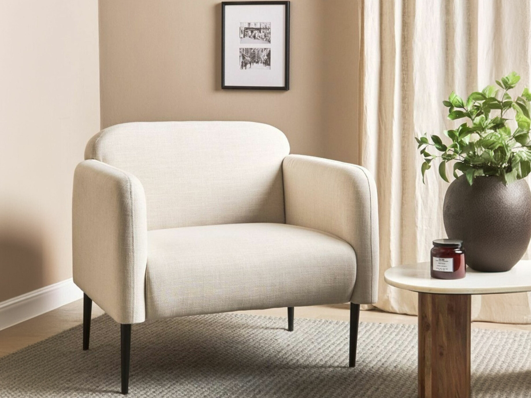 Fotelis Berwyn 1676 (Smėlinė)