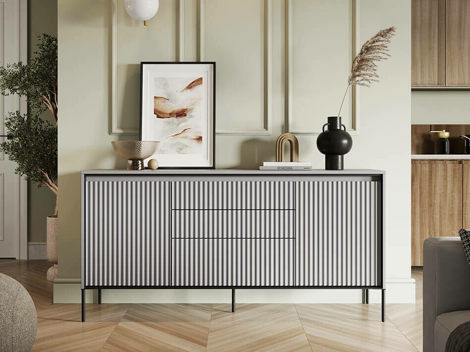 Komoda Fernolu 100 (Pilka + Juoda)