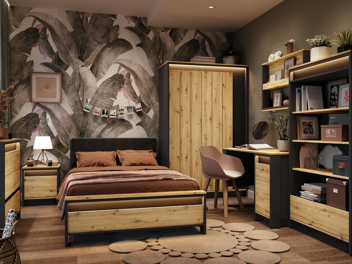 Miegamojo komplektai pritaikyti 120 x 200 čiužiniui