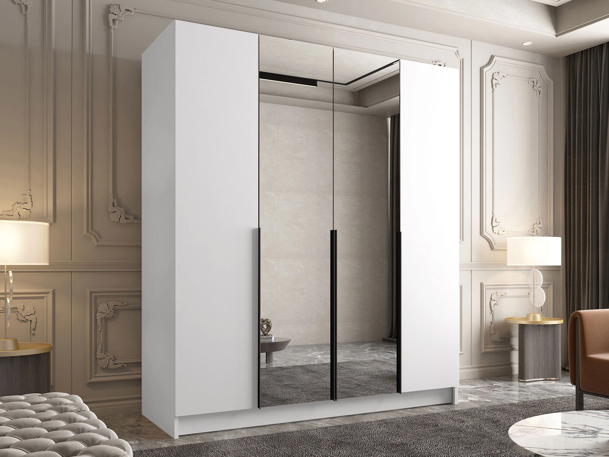 Spinta Closico Navor II (Balta + Juoda)