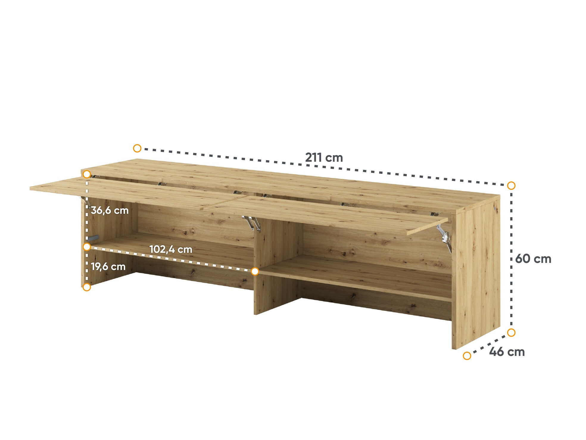 Spintelė Concept Pro Lenart III (Artisan ąžuolas)