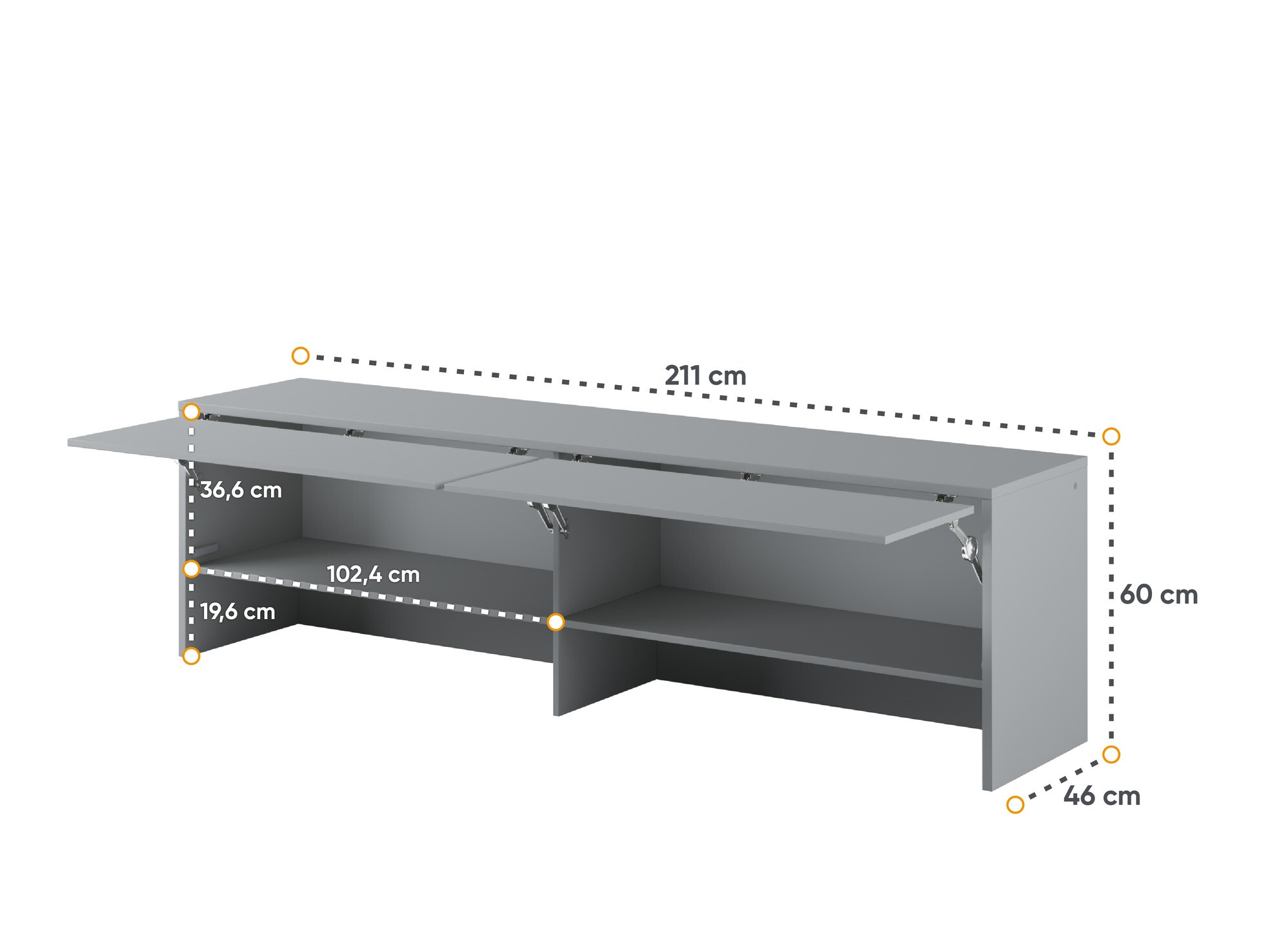 Spintelė Concept Pro Lenart III (Pilka)