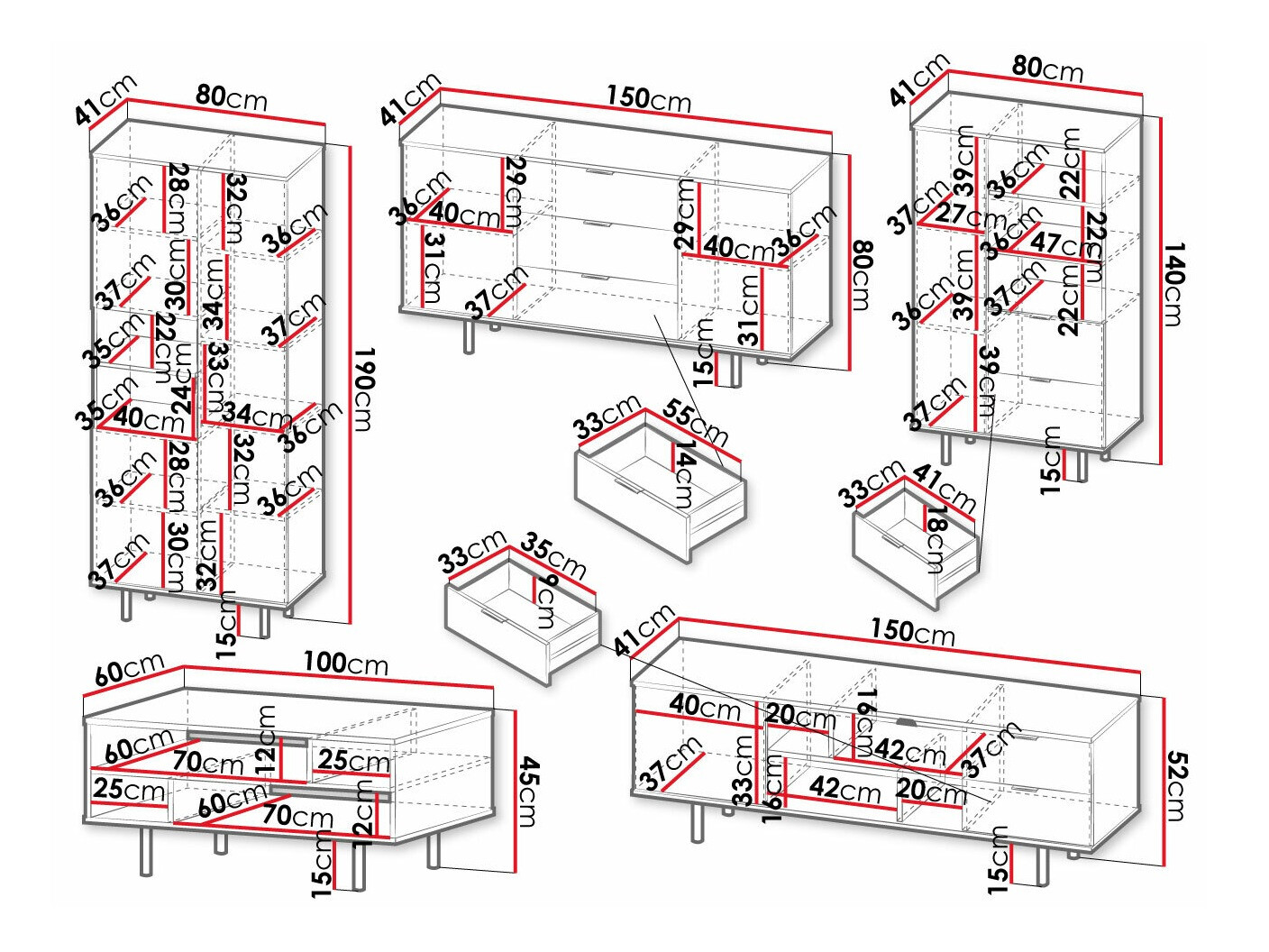 Svetainės komplektas Decus I (Kašmyras)