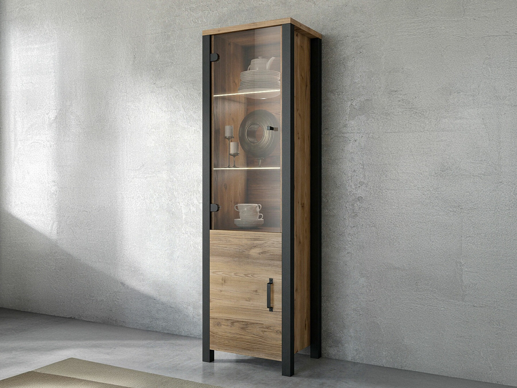 Lentyna Tornua 101 (Tamsi eglė + Matinė juoda)