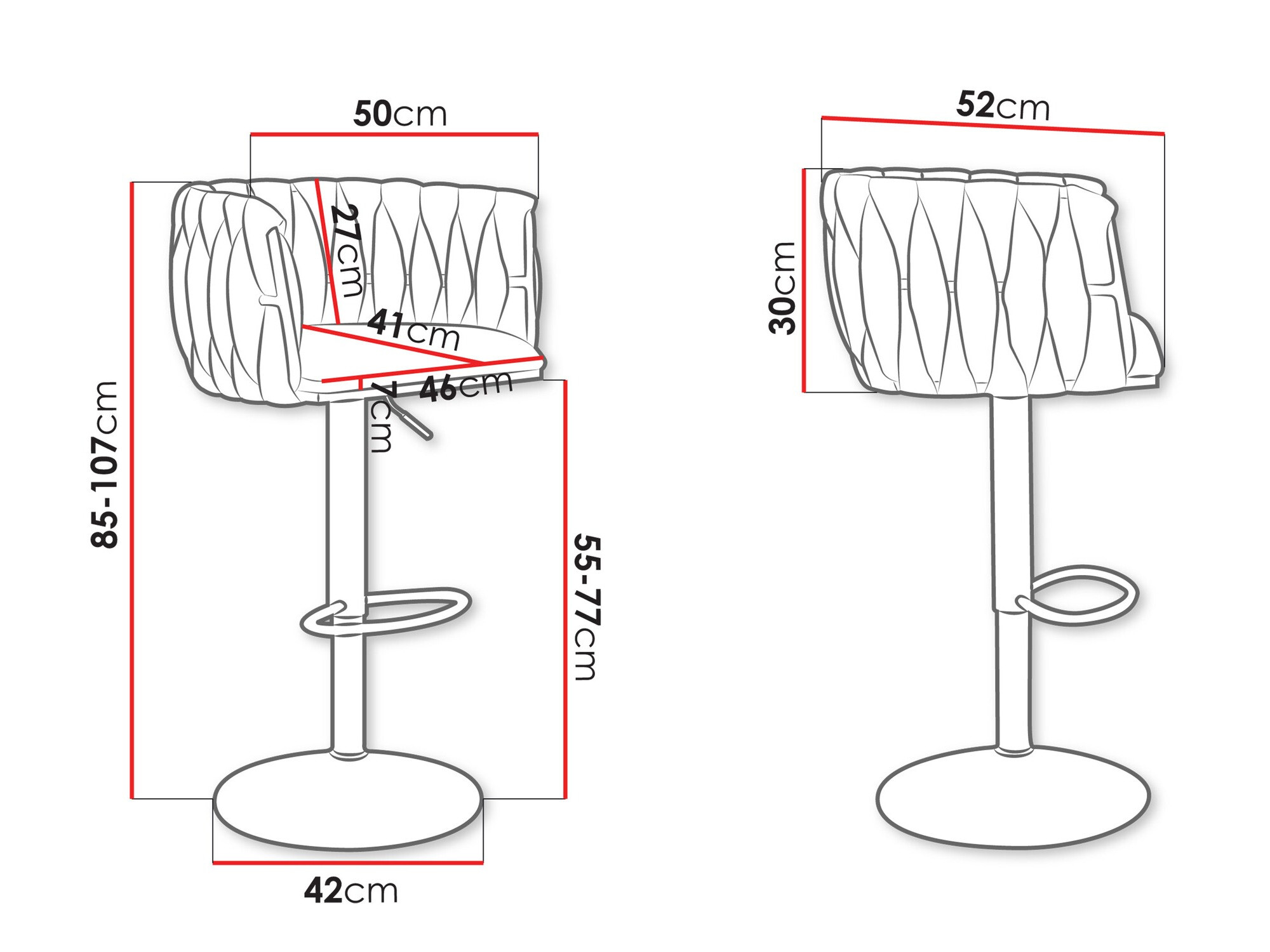 Baro kėdė Comfivo Hilaritas IV (Auksinė + Smėlinė)