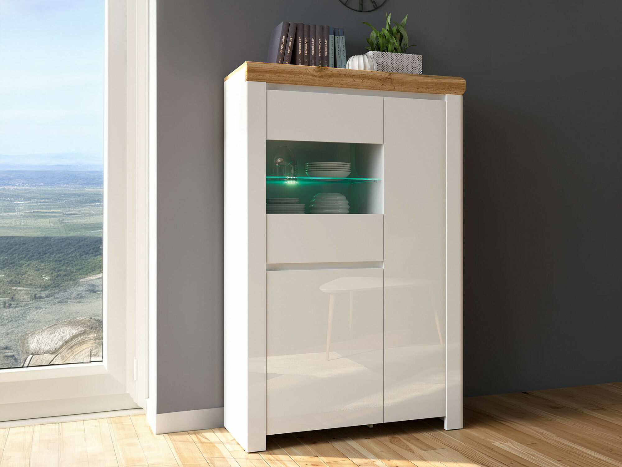 Lentyna Sonsoru 105 (Balta + Blizgi balta + Votan ąžuolas)