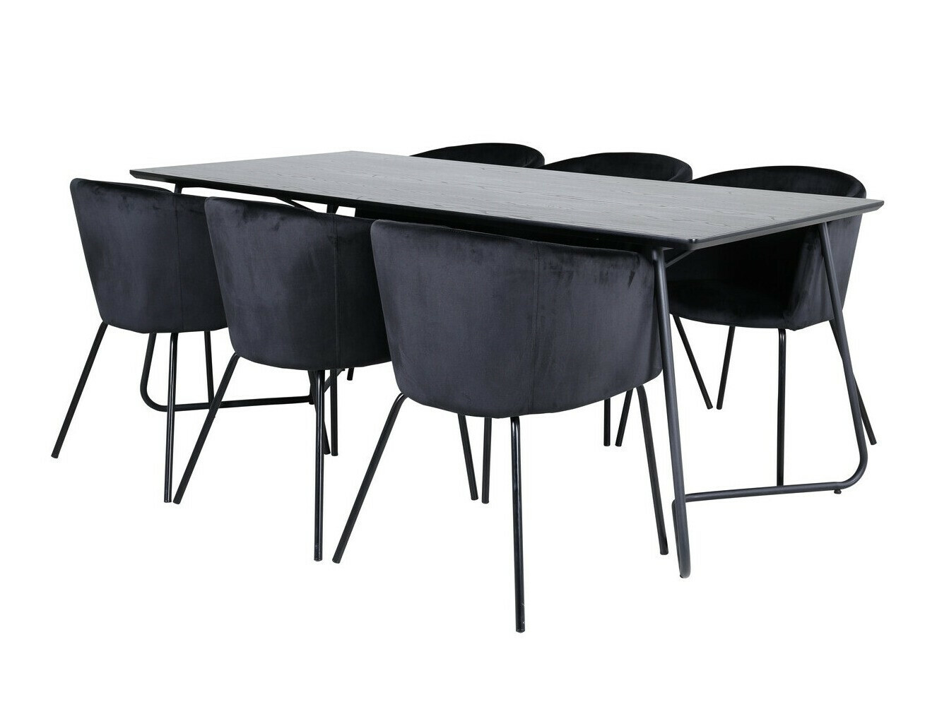 Valgomojo komplektas Dallas 2569 (Juoda)