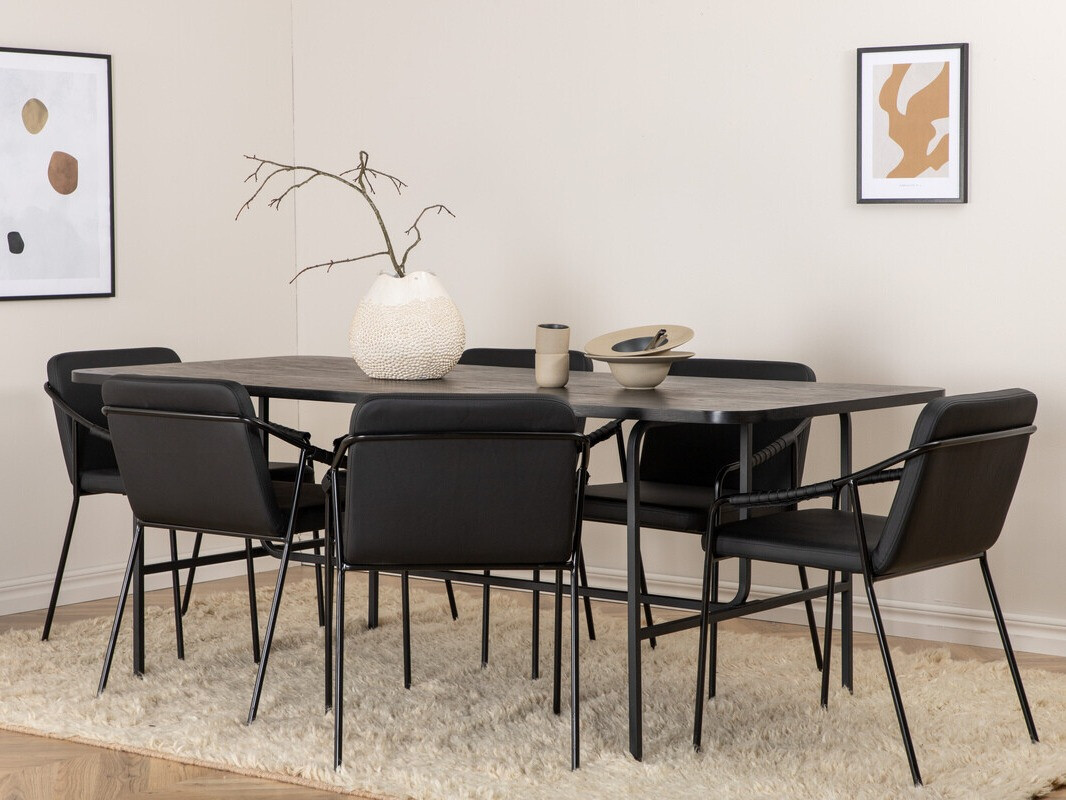 Valgomojo komplektas Dallas 2797 (Juoda)